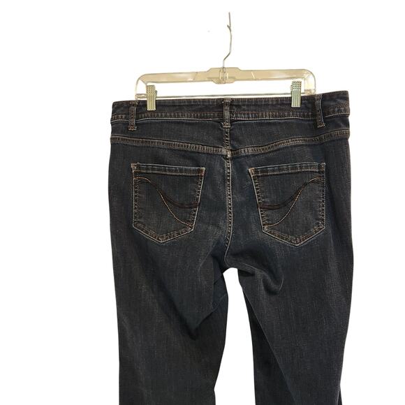 Lane Bryant Black Denim Genuine Fit Mid Rise Bootcut Jeans Y2K Size 18 Short - Picture 5 of 8